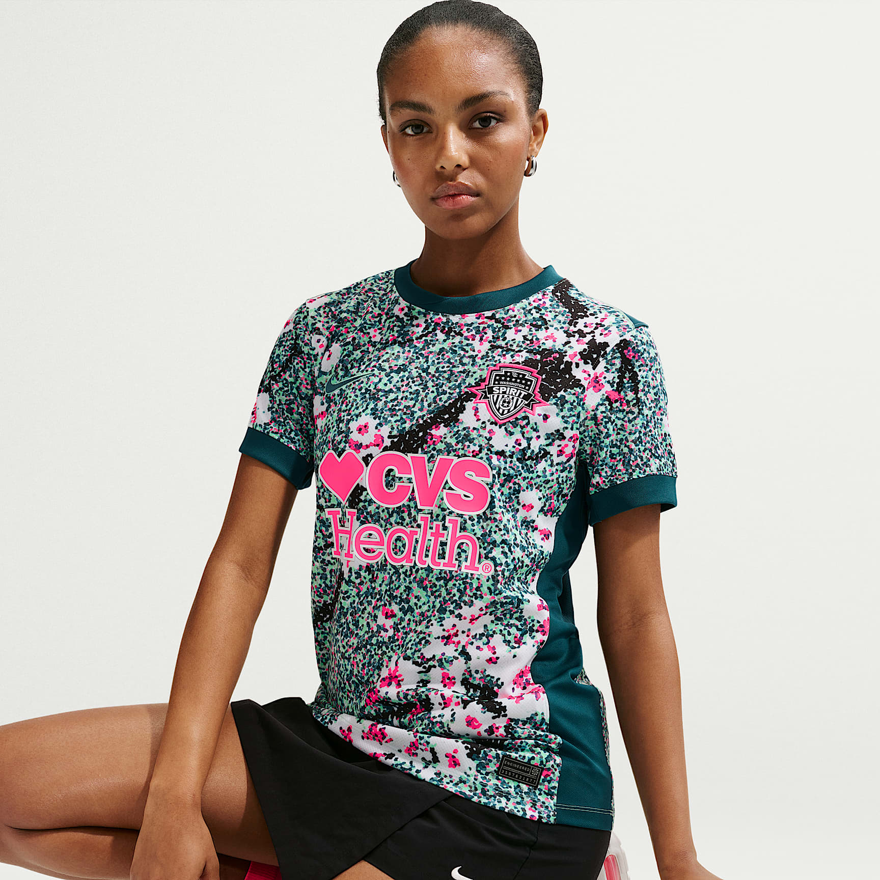 FLUSS needle punch football shirts 花柄 Washington Spirit Stadium Edition Women's Nike Dri-FIT Replica